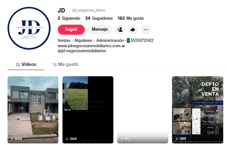 perfil tiktok jd